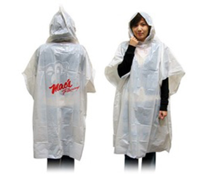 Regnponcho med tryck