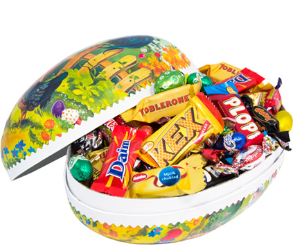 Påskägg Inslaget godis