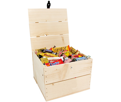 Trälåda godis