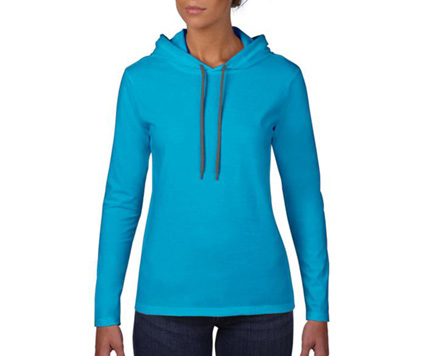 Anvil Sleeve Hooded Tee