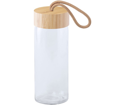 Glasflaska Bambu