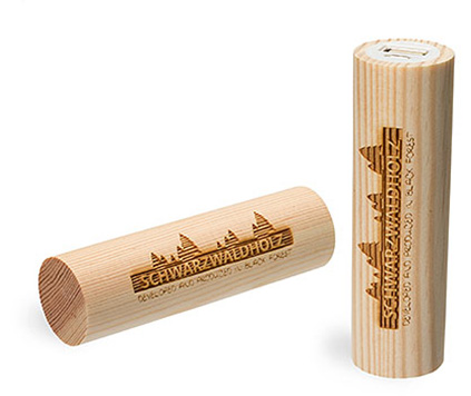 Powerbank Pine Round