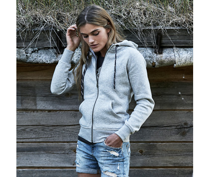Ladies Fashion Full Zip Hood