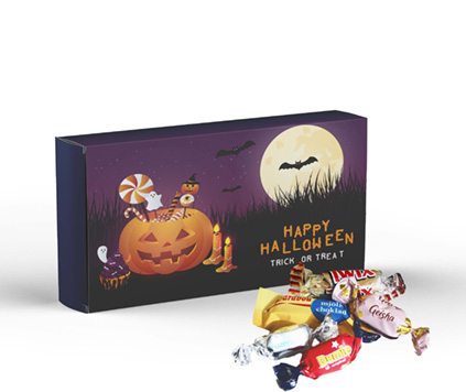 Halloweengodis brevlådeask