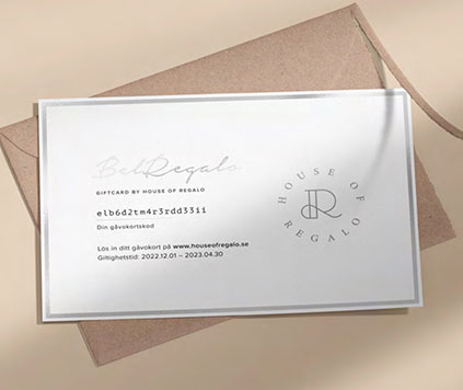 Gåvokort Leg Regalo