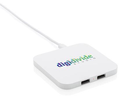 10W trådlös laddare med USB portar