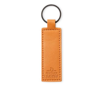 Nyckelring återvunnet läder rectangular