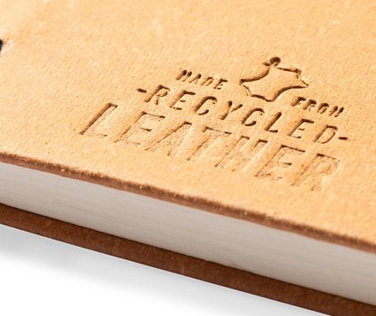Skrivset Recycled Leather