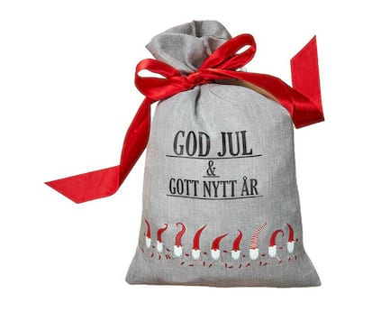 Ullpläd med godissäck