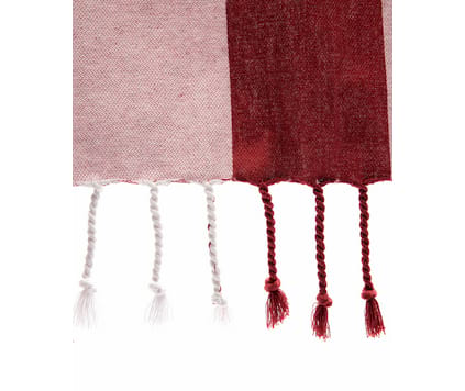 Hamamhandduk I återvunnen material - blå rand inklusive totebag