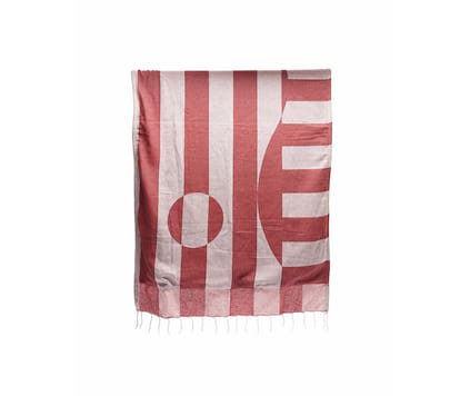 Badhandduk I återvunnen material - blå inklusive totebag