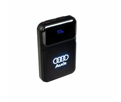 Powerbank 10.000mAh med inbyggda kablar