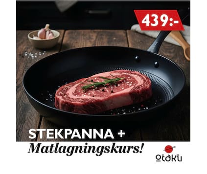 Stekpannan ø 28 cm + Matlagningskurs