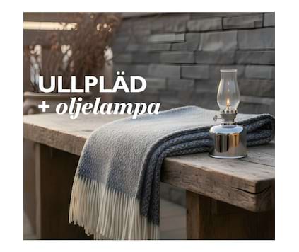 Ullpläd + Oljelampa