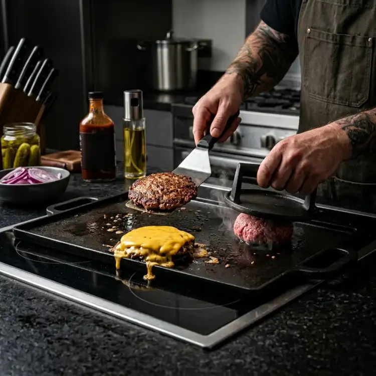 Vändbar Grillplatta/stekbord