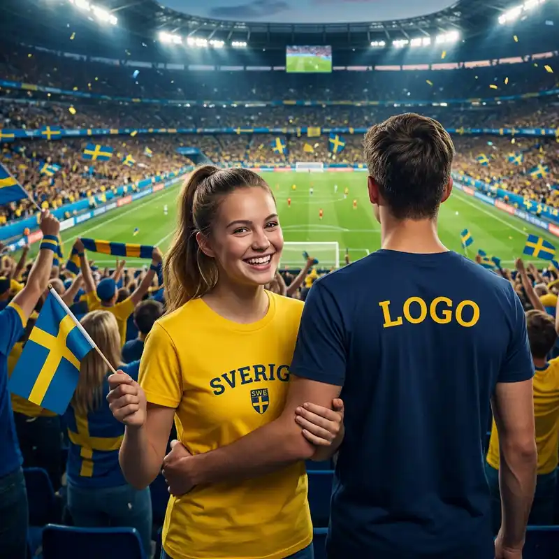 Sverige T-shirt med logo